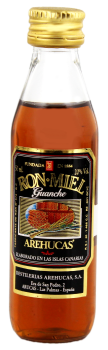 Arehucas Guanche Honey Rum miniatuur 0,05L 20%