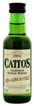 Cattos Blended Scotch Whisky rare old miniatuur 0,05L 40%