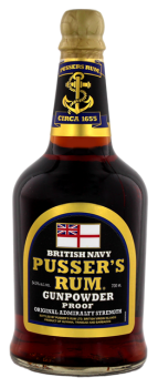 Pussers British Navy Black Label Gunpowder 0,7L 54,5%