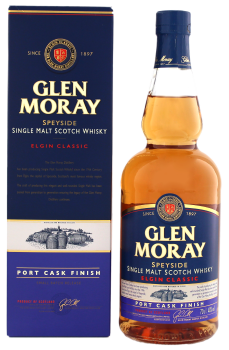 Glen Moray Elgin Classic Port Cask Finish single malt Scotch whisky 0,7L 40%