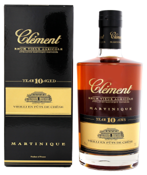 Clement Rhum Vieux agricole 10 years old 0,7L 42%