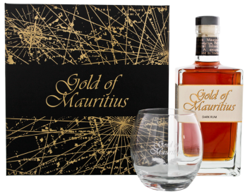 Gold of Mauritius Dark Rum Giftset 0,7L + Glas 40%