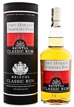 Bristol rum Port Morant Guyana 2008 2018 0,7L 43%