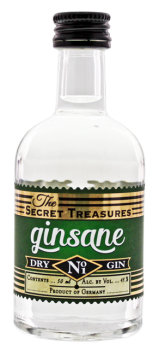 The Secret Treasures Ginsane Dry Gin miniatuur 0,05L 45%