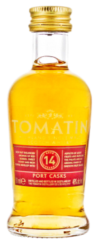 Tomatin 14 years old Port Cask miniatuur 0,05L 46%