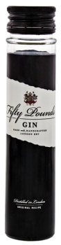 Fifty Pounds London Dry Gin miniatuur 0,05L 43,5%