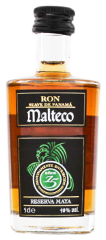 Malteco rum 15 years old miniatuur 0,05L 40%