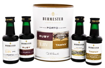 Burmester port wine giftpack miniaturen porto 4x0,05L 19,63%