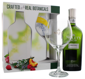 Nolets Silver Dry Gin + glas 0,7L 47,6%