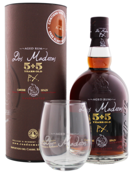 Dos Maderas PX 5YO + 5YO rum + glas 0,7L 37,5%