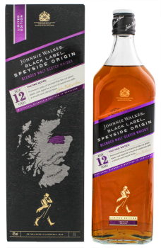 Johnnie Walker Black Label 12 years old Speyside Origin Limited Edition Blended Malt Scotch Whisky 1 liter 42%