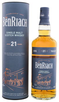 BenRiach 21 years old Non Chill Filtered single malt Scotch whisky 0,7L 46%