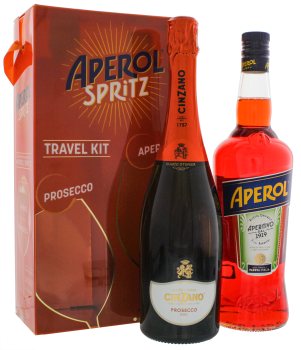 Aperol Spritz Set Aperol 1 Liter Cinzano Prosecco 0,7L 11%
