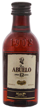 Abuelo rum 12 years old anejo miniatuur 0,05L 40%