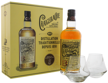 Craigellachie 13 years old single malt single malt Scotch + 2 glazen 0,7L 46%