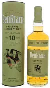 BenRiach 10 years old Triple Distilled single malt whisky 0,7L 43%