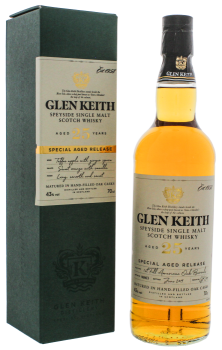 Glen Keith 25 years old Speyside Single Malt Whisky 0,7L 43%