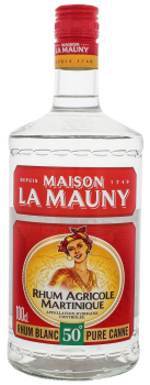 La Mauny Blanc rhum 1 liter 50%
