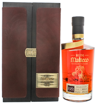 Malteco Seleccion 1981 rum Wooden Box 0,7L 40%