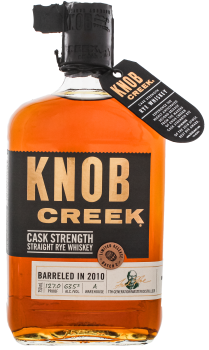 Knob Creek cask strength rye whisky Barreled 2010 0,7L 63,5%
