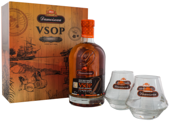 Damoiseau Rhum vieux agricole VSOP rum + glazen 0,7L 42%