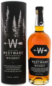 Westward American Single Malt Whiskey met gifbox 0,7L 45%