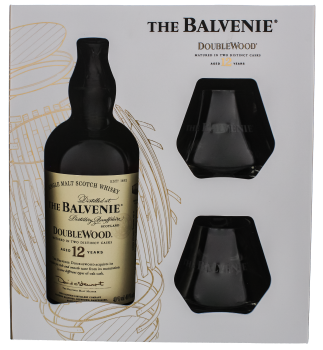 Balvenie Doublewood 12 years old Single Malt Whisky 0,7L + 2 glazen 40%