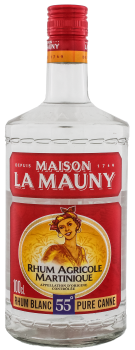 La Mauny Rhum Blanc Agricole Martinique 1 liter 55%