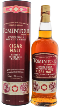 Tomintoul Speyside Single Malt Whisky Cigar Malt Oloroso Sherry 0,7L 43%