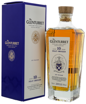 Glenturret 10 years old Peat Smoked 2021 Maiden Release Highland Single Malt Whisky 0,7L 50%