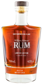 William Hinton rum limited edition 6 years old aged in whisky cask 0,7L 42%