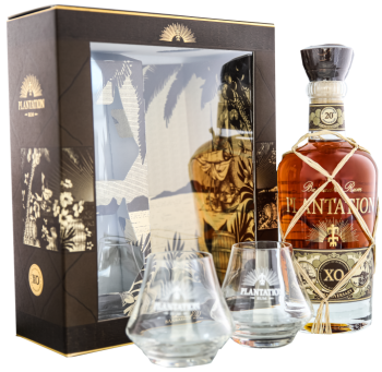 Plantation Barbados Extra Old rum 2 glazen 0,7L 40%