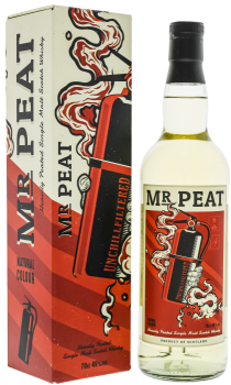 Mr Peat UnchillfiltereD heavily peated single malt Scotch whisky 0,7L 46%