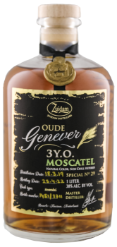 Zuidam Oude Genever 3 years old 2019 2022 Moscatel Special No. 29 1 liter 38%