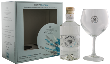 Quinta de Ventozelo Craft Dry Gin + glas 0,5L 45%