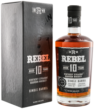 Rebel 10 years old single barrel Kentucky straight bourbon Whiskey 0,7L 50%