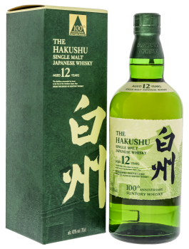 Hakushu 12 years old single malt Suntory whisky 100th anniversary 0,7L 43%