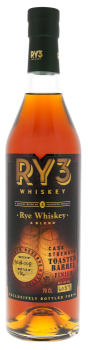 Ry3 Blended Rye Whiskey Cask Strength Toasted Barrel Finish Batch PR#008 0,7L 60,8%