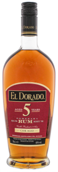 El Dorado 5 years Demerara Cask aged rum 0,7L 40%
