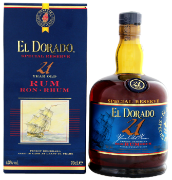 El Dorado Rum 21 years old Finest Demerama rum 0,7L 43%