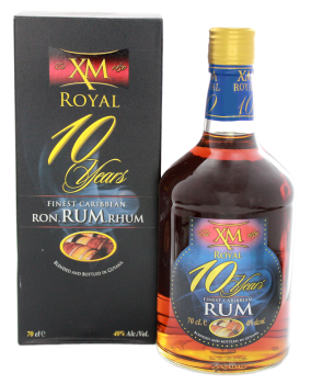 XM 10 years old Royal finest Demerara rum 0,7L 40%