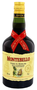 Montebello Vieux 8 years old Guadeloupe rum 0,7L 42%