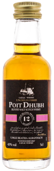 Poit Dhubh Blended 12 years old Whisky miniatuur 0,05L 43%