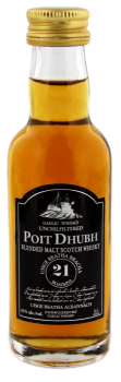 Poit Dhubh 21 years old Malt Whisky miniatuur 0,05L 43%
