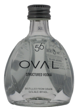 Oval Vodka 56 Structured wodka miniatuur 0,05L 56%