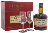 El Dorado rum 12 years old + 2 glazen 0,7L 40%