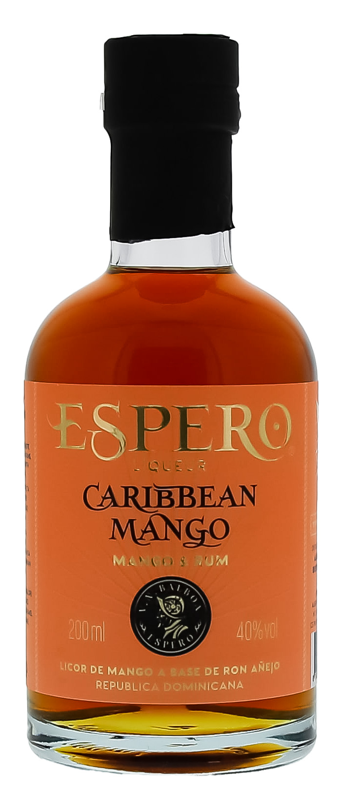 Espero Caribbean Mango & Rum 0,2L 40% – Tropische mangolikeur met 7 jaar gerijpte rum