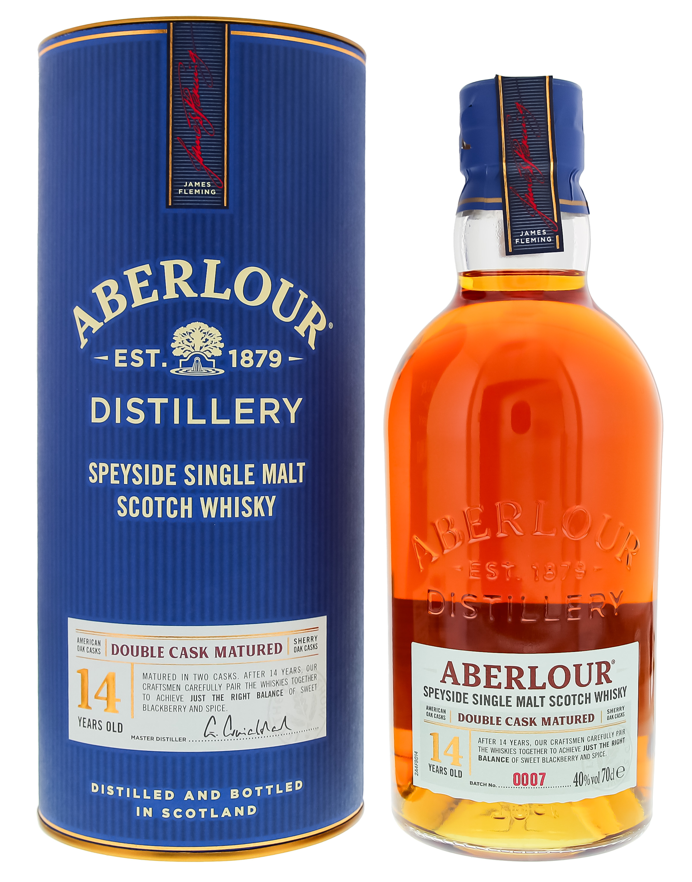 Aberlour 14 Years Old Double Cask Matured Speyside Single Malt Scotch Whisky Batch No. 7 0,7L 40%