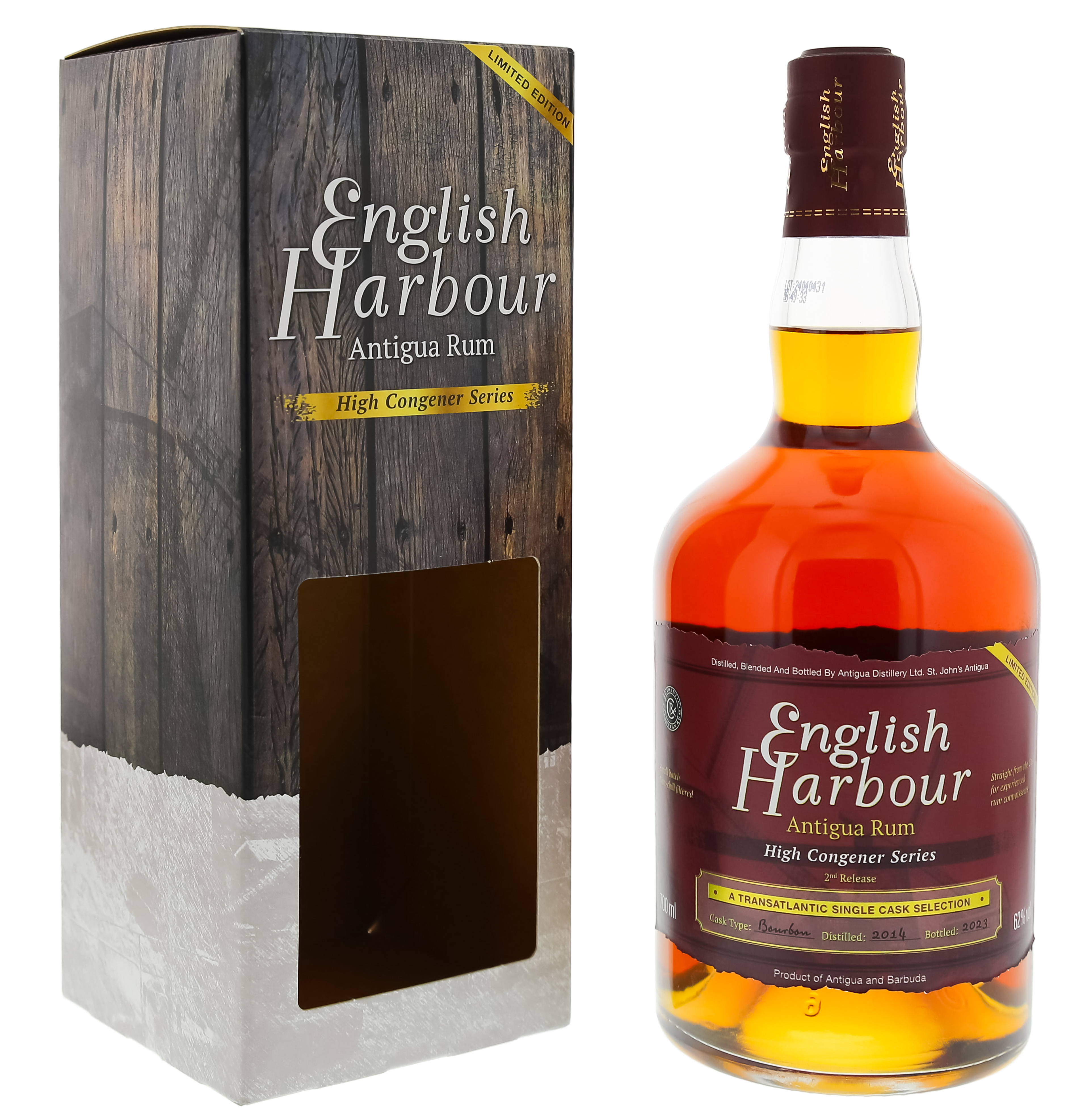 English Harbour High Congener Series 2nd Release 2014/2023 Limited Edition 0,7L 62% – Exclusieve limited edition rum uit Antigua