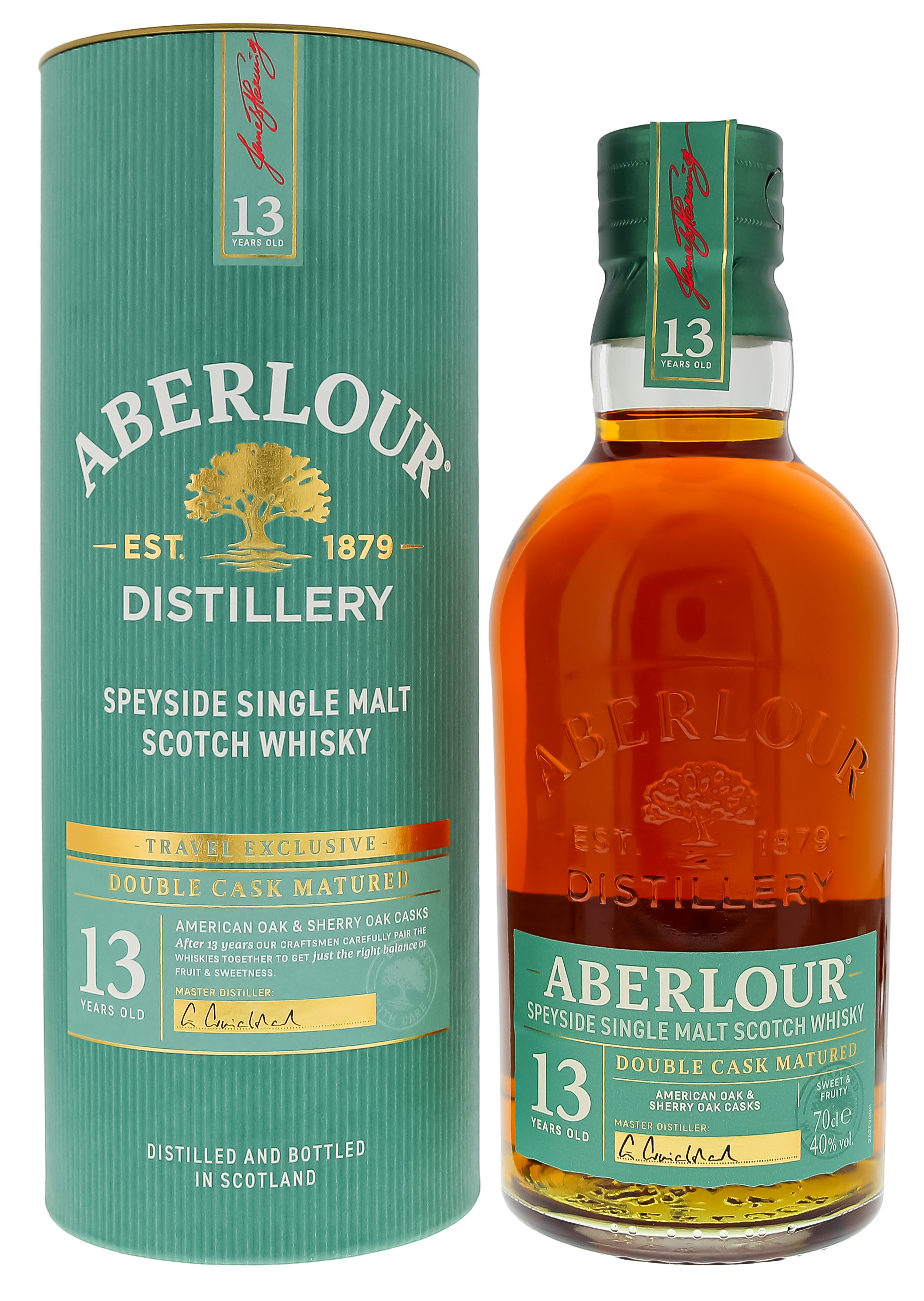 Aberlour 13 years old double cask matured Speyside single malt Scotch whisky 0,7L 40% – Zachte dessert-achtige single malt